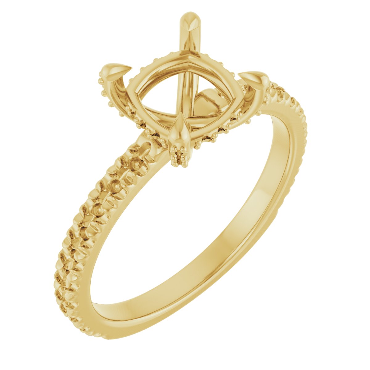 Hidden Halo-Style Engagement Ring