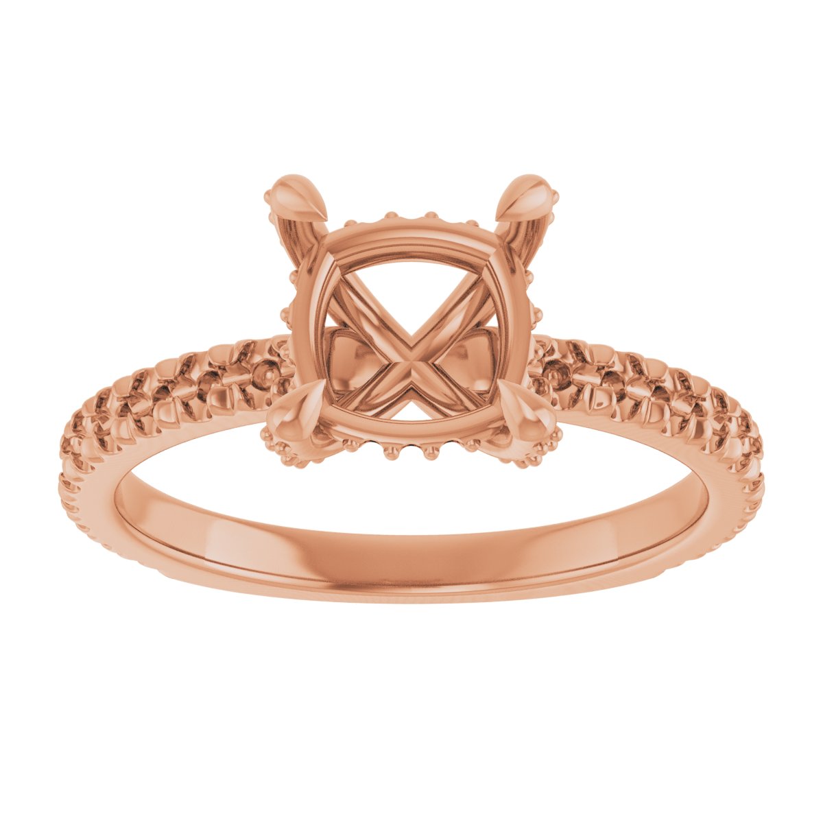 Hidden Halo-Style Engagement Ring