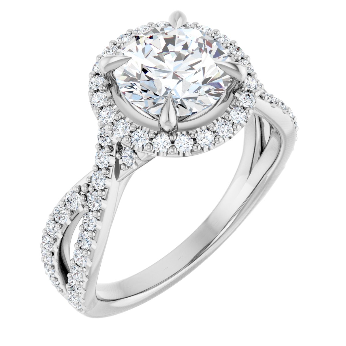 Halo-Style Engagement Ring
