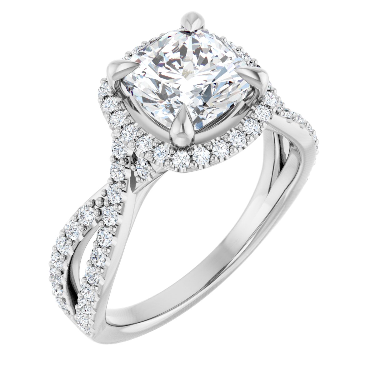 Halo-Style Engagement Ring