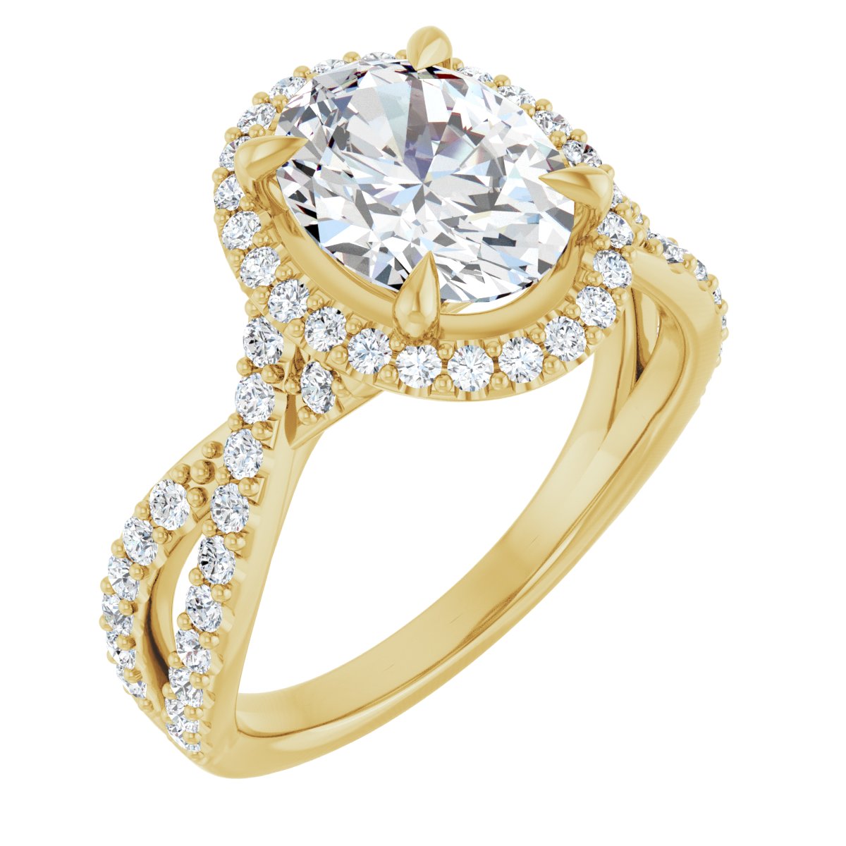 Halo-Style Engagement Ring