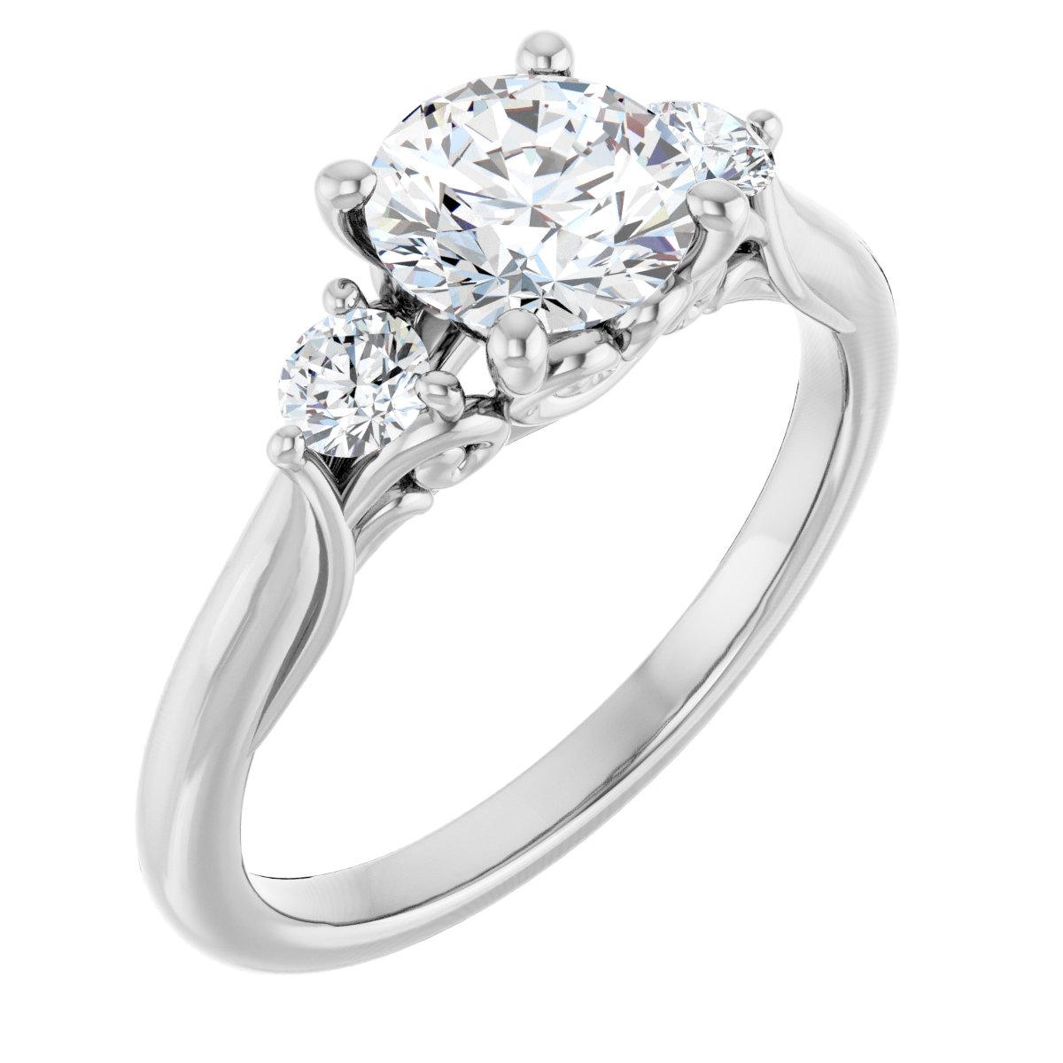 Accented Engagement Ring