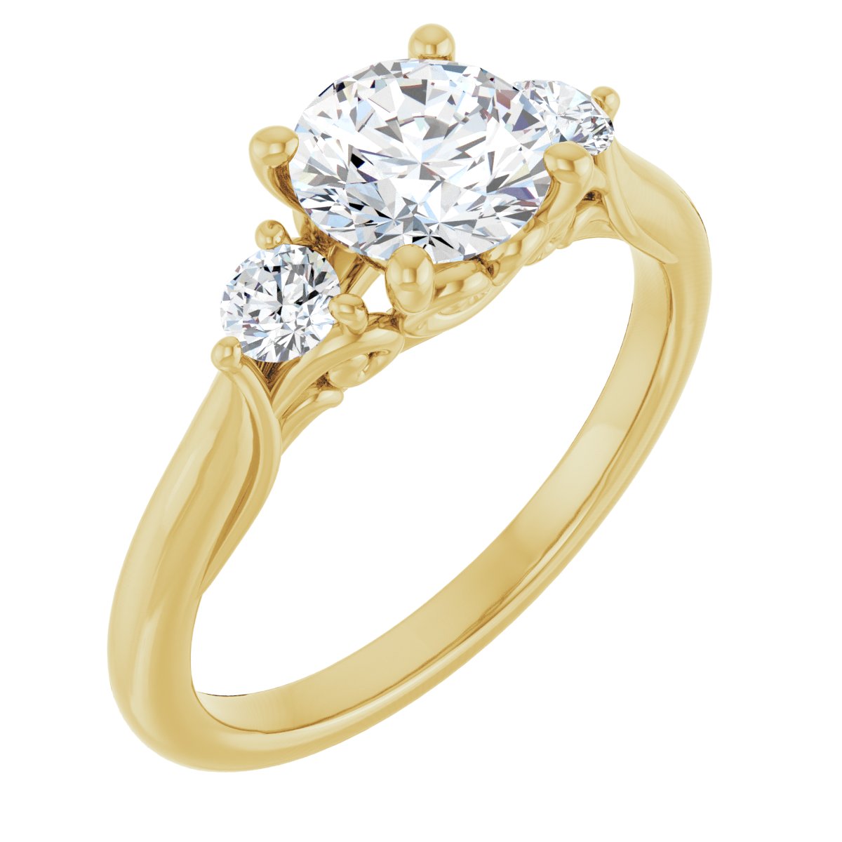 Accented Engagement Ring