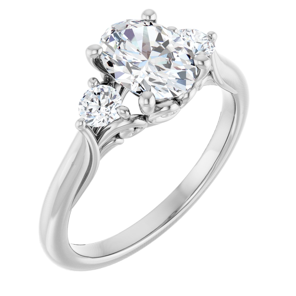 Accented Engagement Ring