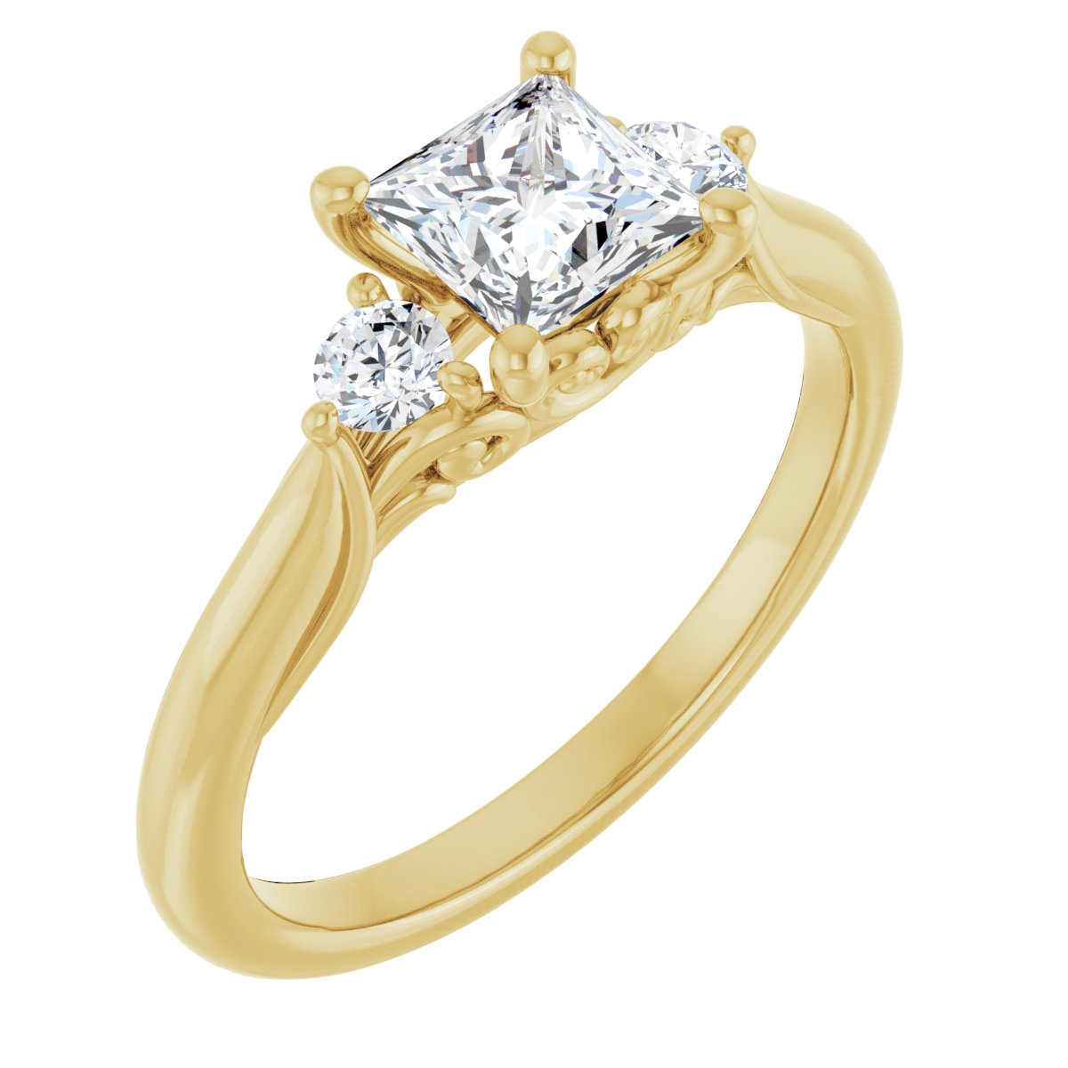 Accented Engagement Ring