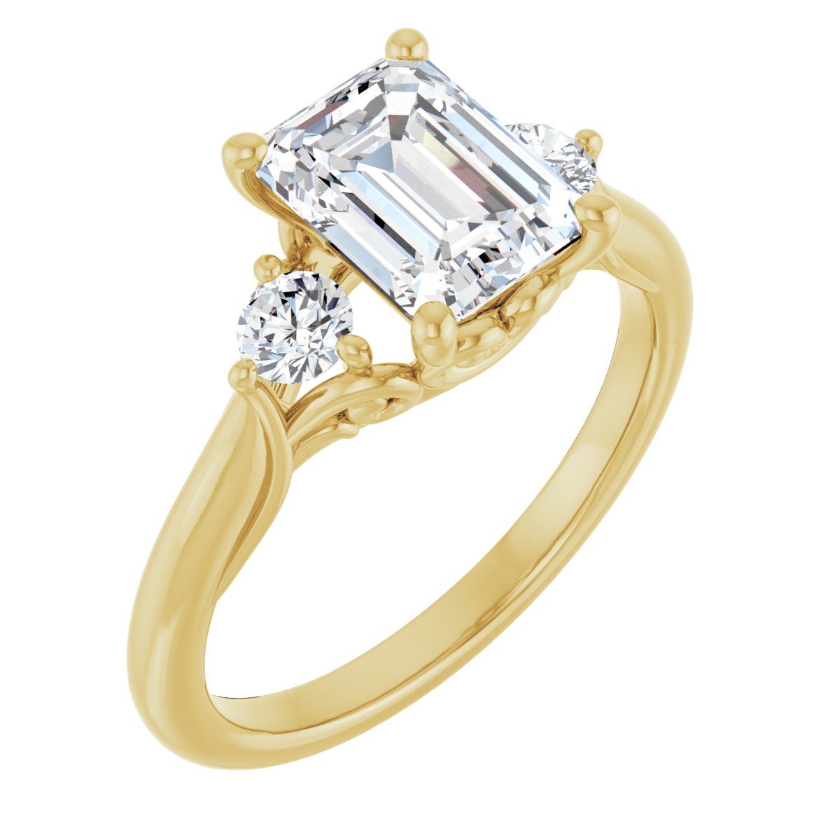 Accented Engagement Ring