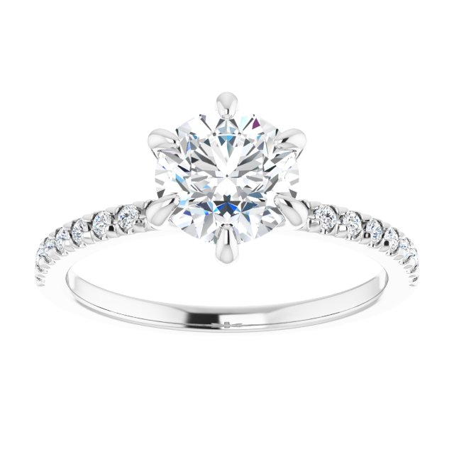 Accented Engagement Ring