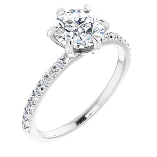 Accented Engagement Ring