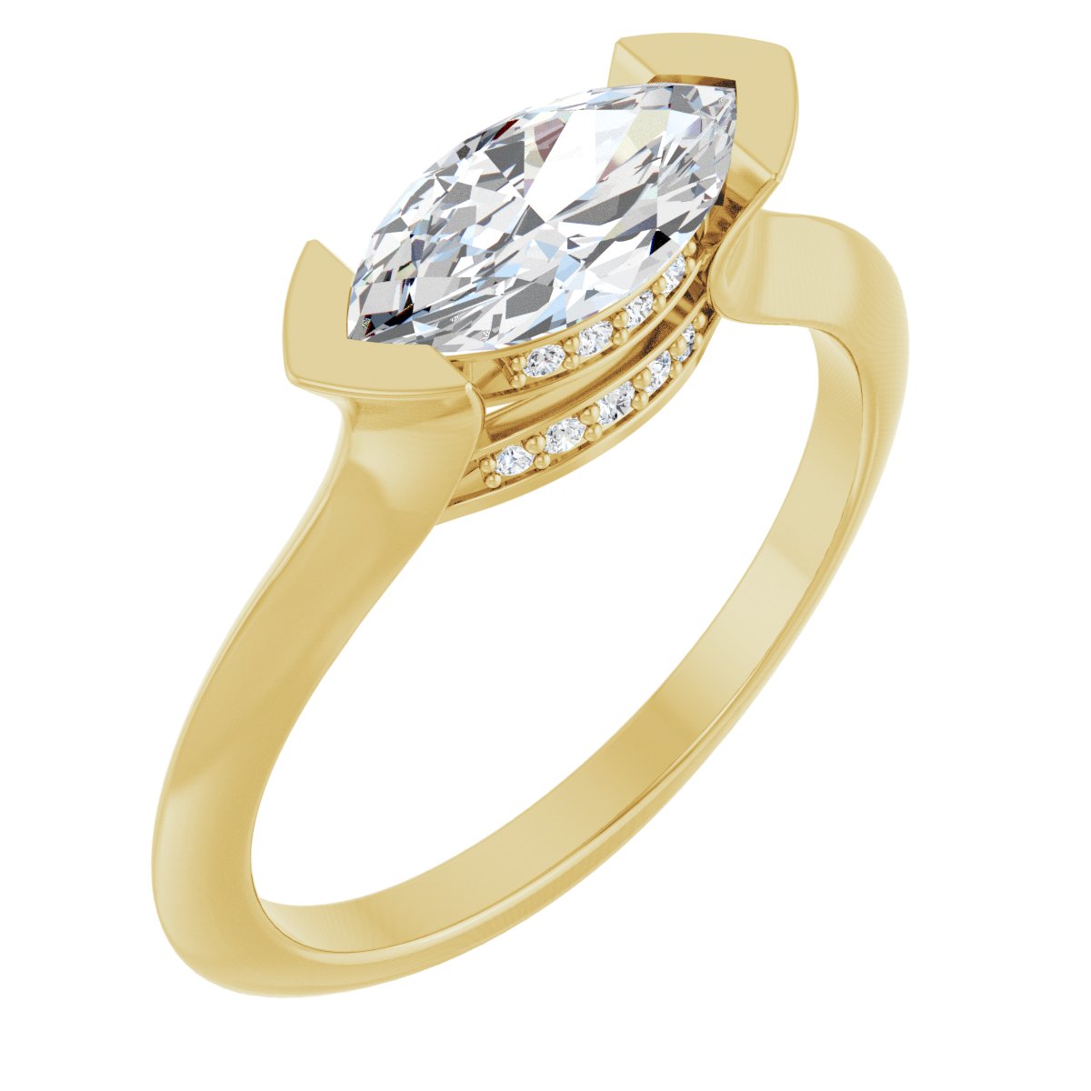 Accented Engagement Ring