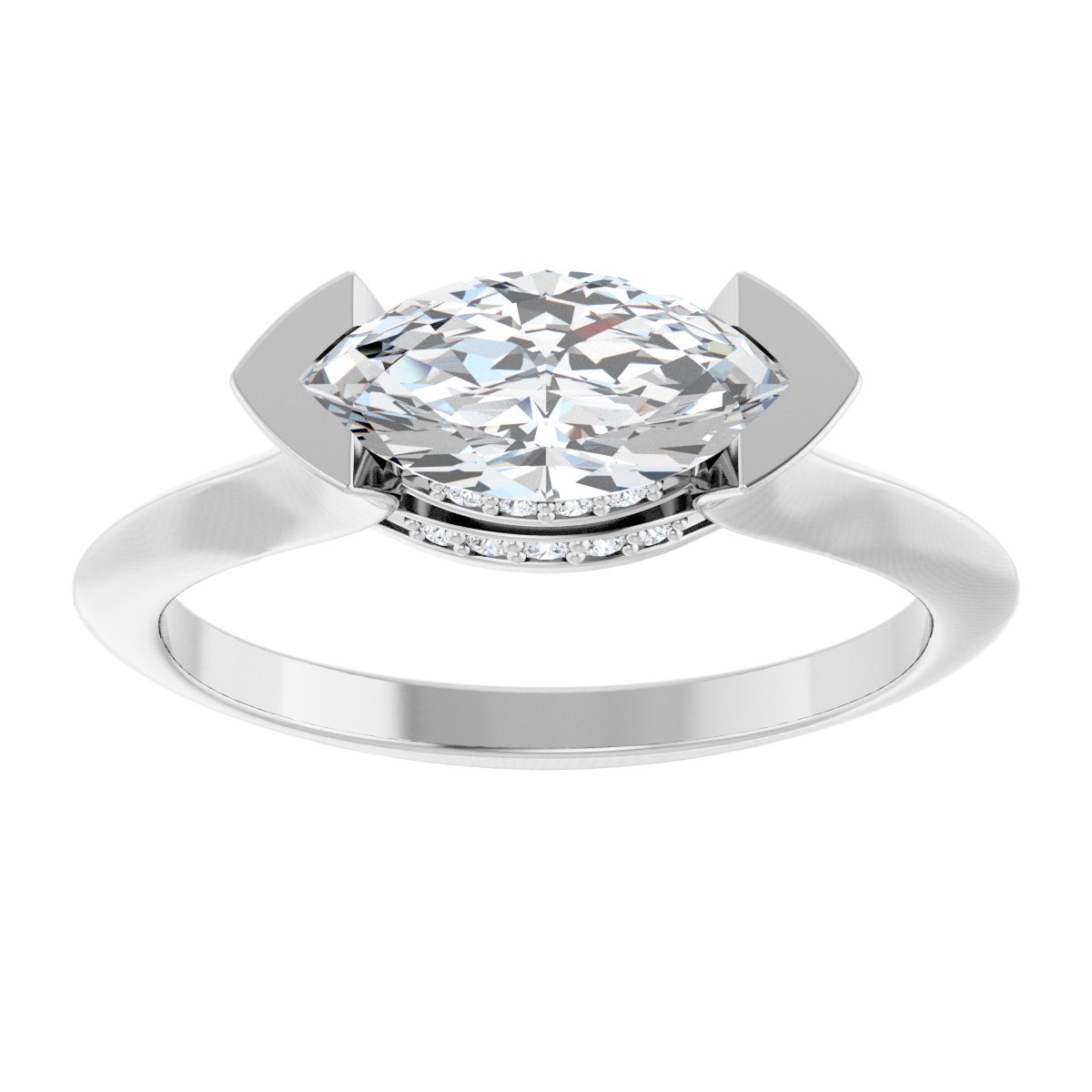 Accented Engagement Ring