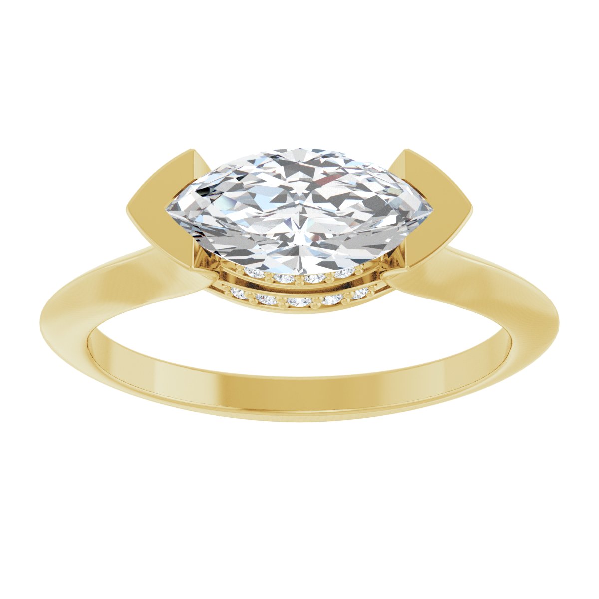 Accented Engagement Ring