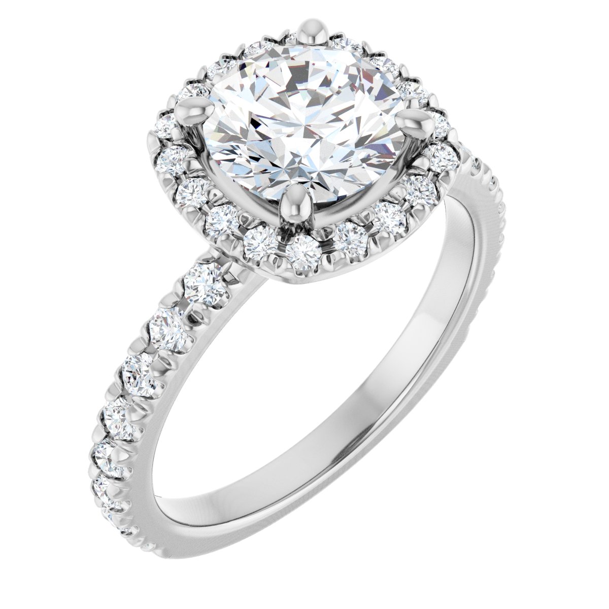 Halo-Style Engagement Ring