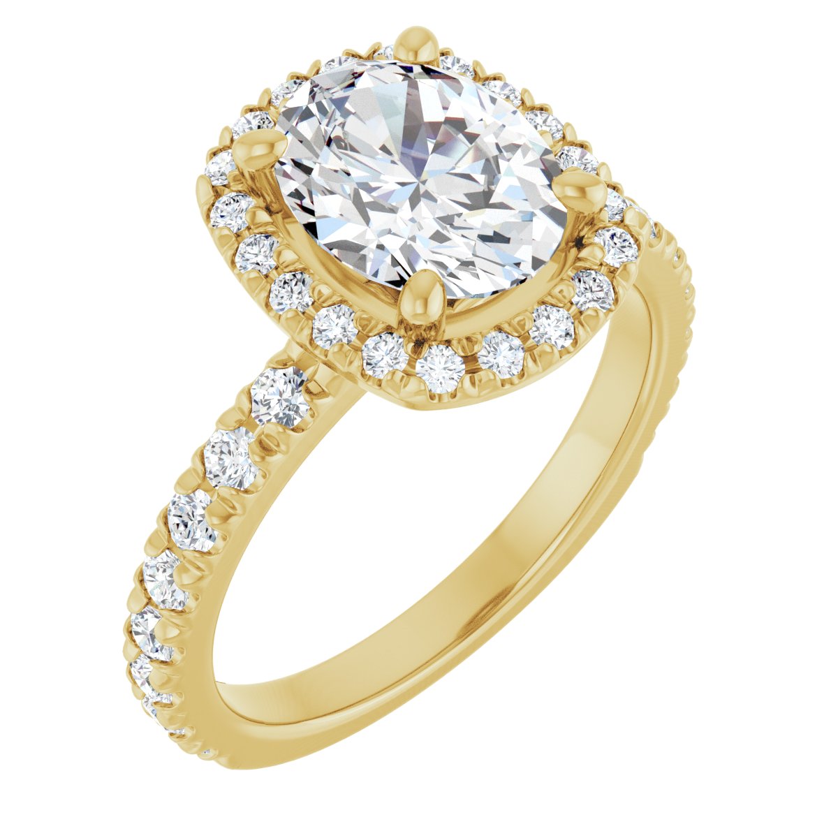 Halo-Style Engagement Ring