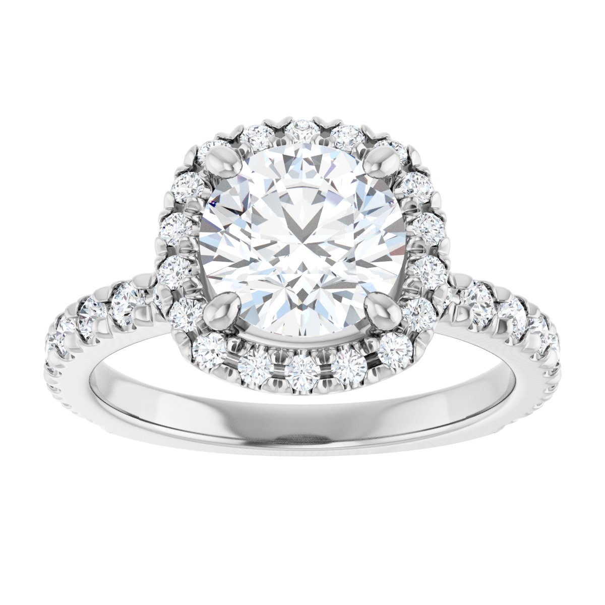 Halo-Style Engagement Ring