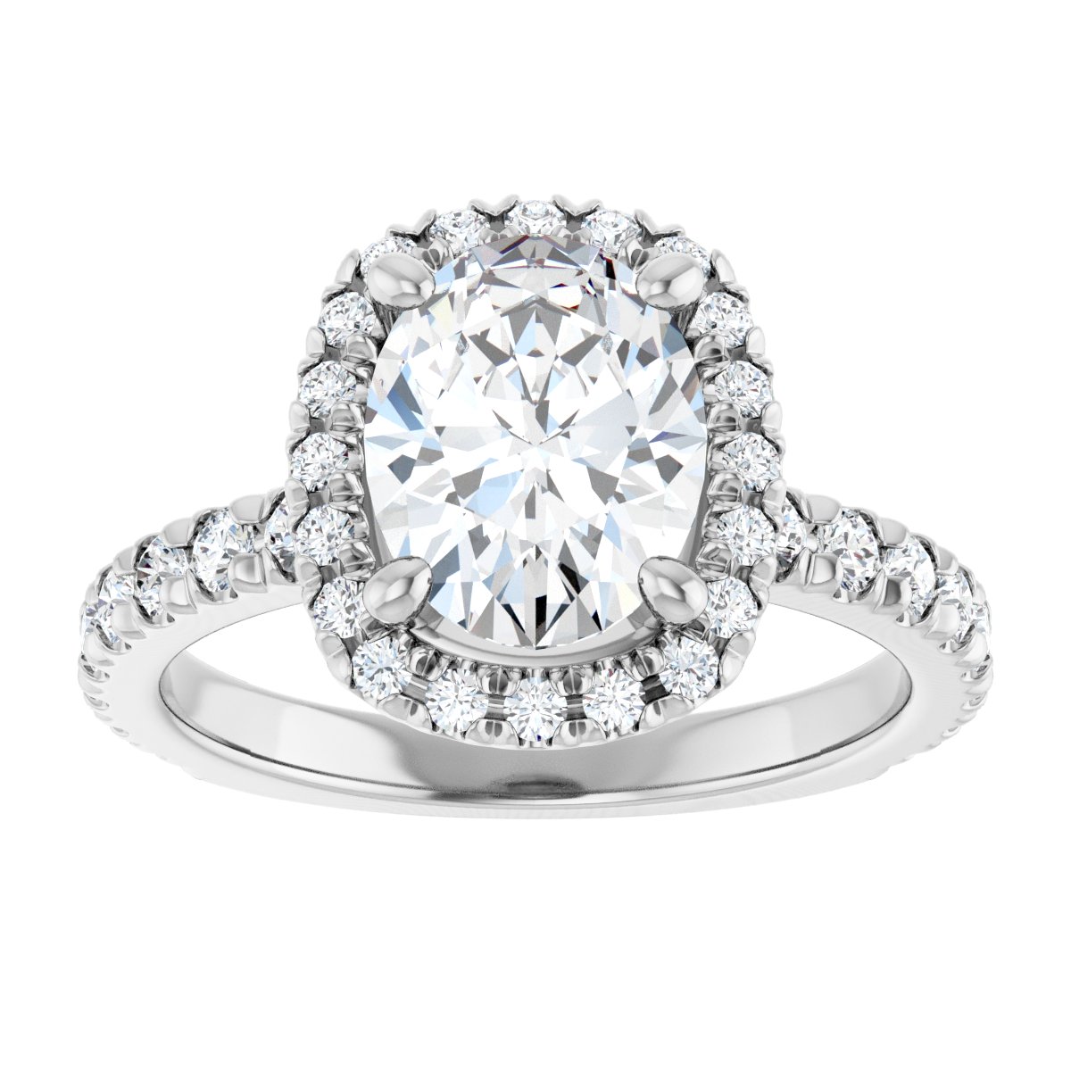 Halo-Style Engagement Ring