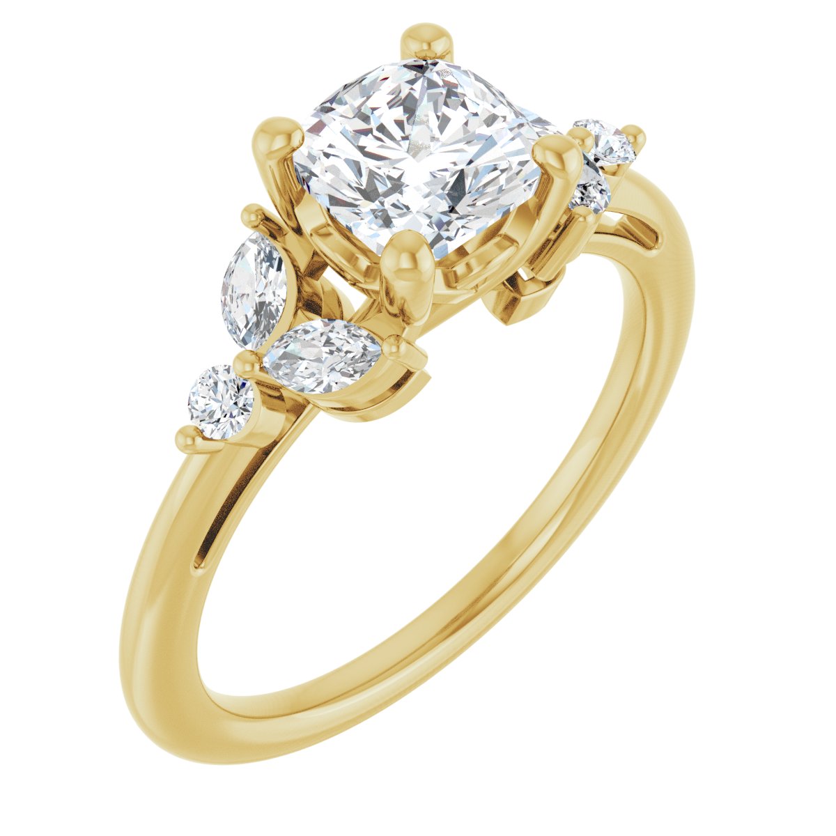 Accented Engagement Ring