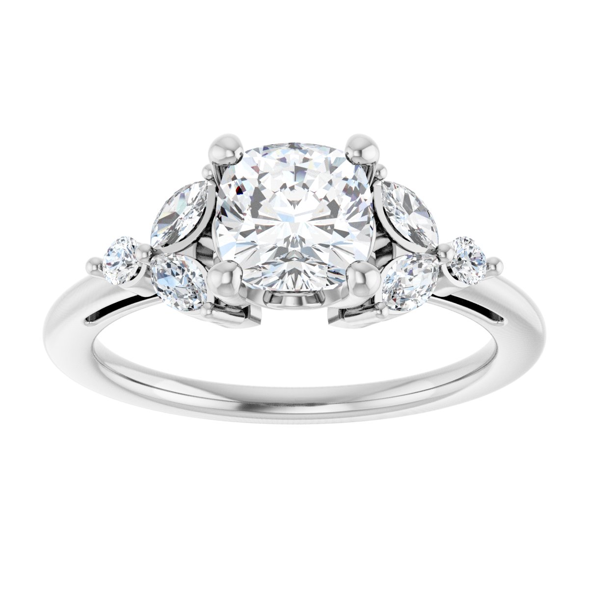 Accented Engagement Ring