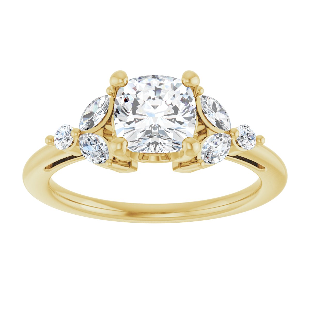 Accented Engagement Ring
