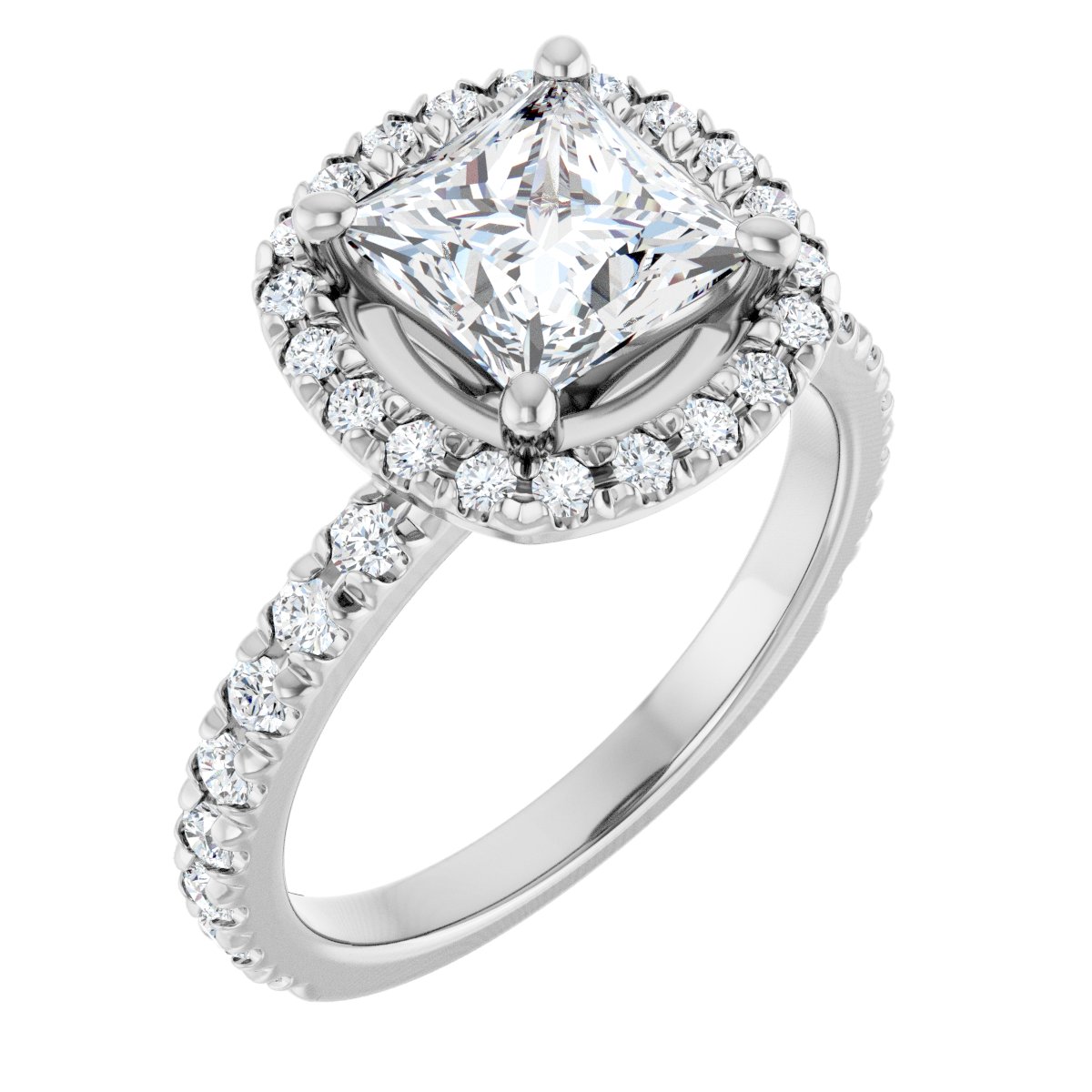 Halo-Style Engagement Ring