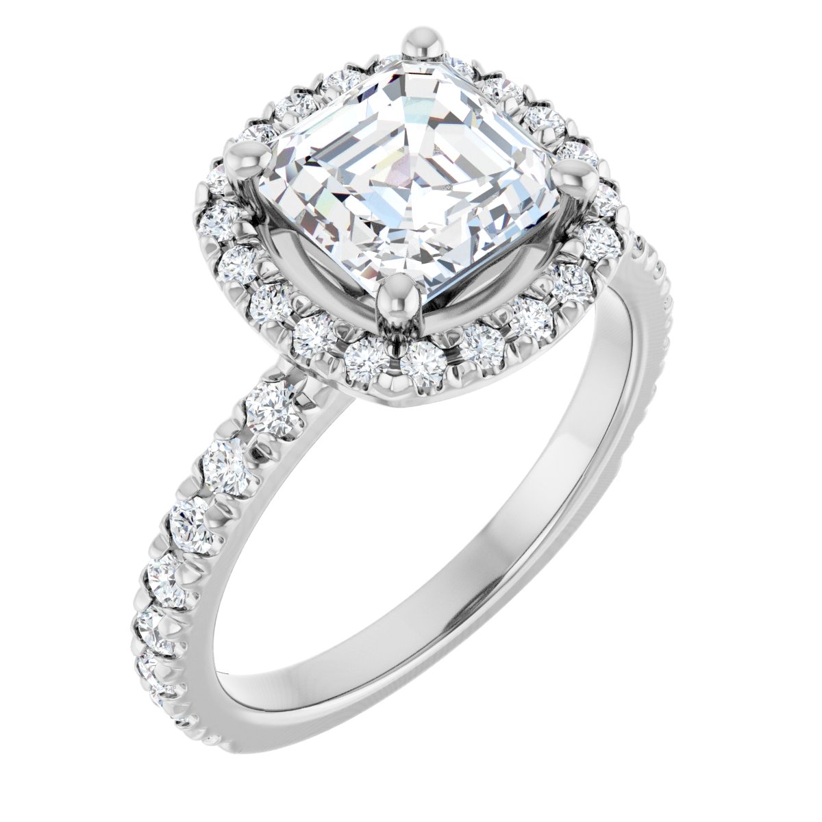 Halo-Style Engagement Ring