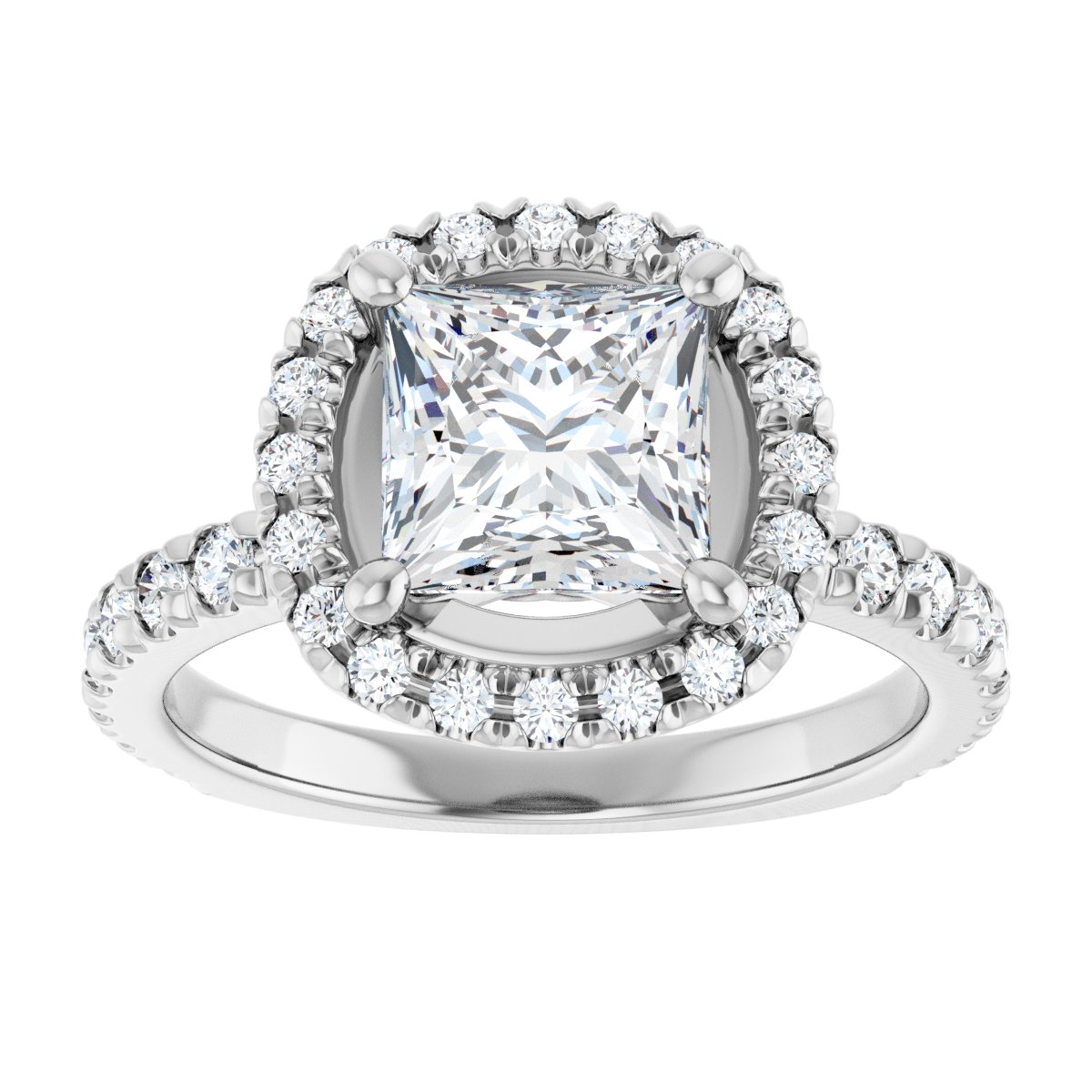 Halo-Style Engagement Ring