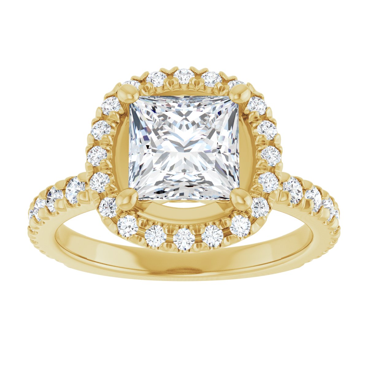 Halo-Style Engagement Ring