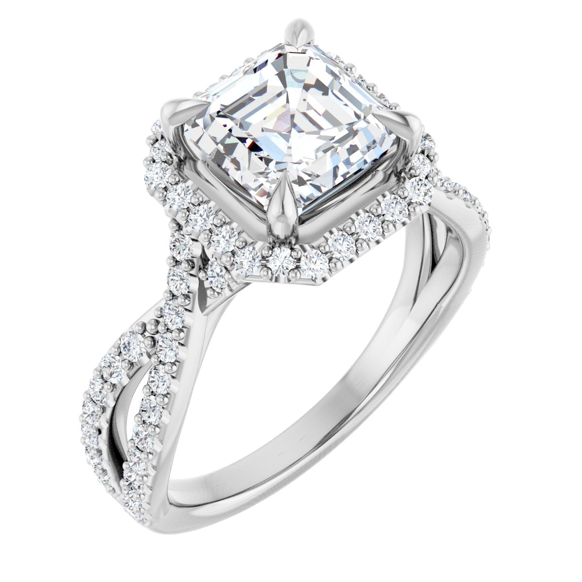 Halo-Style Engagement Ring