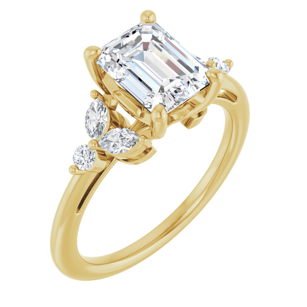 Accented Engagement Ring
