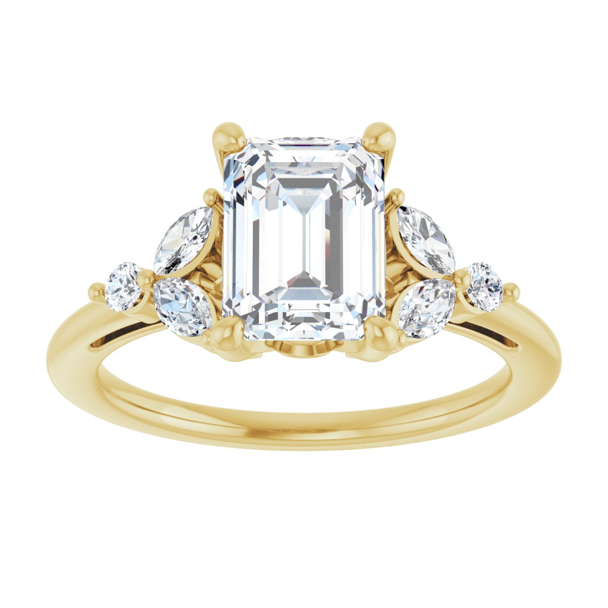 Accented Engagement Ring