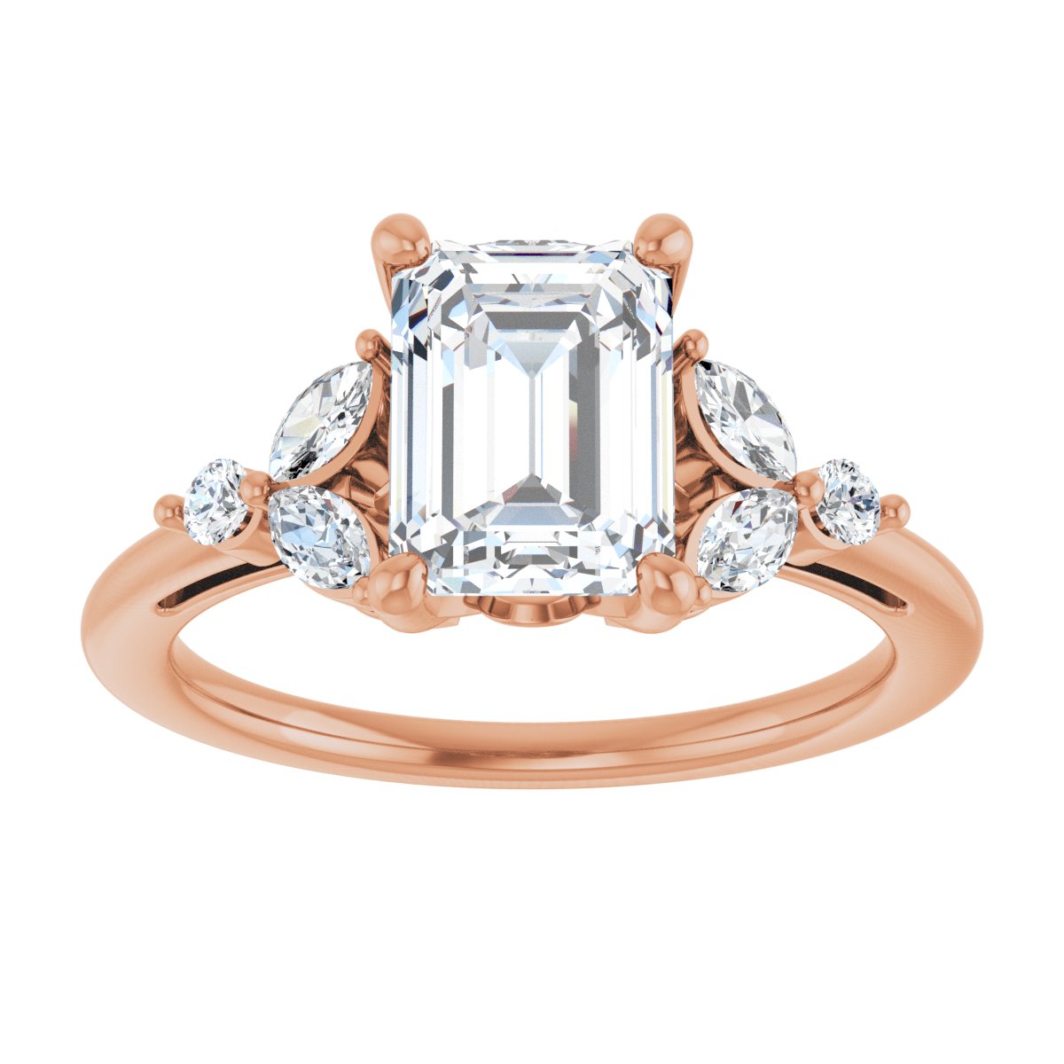 Accented Engagement Ring