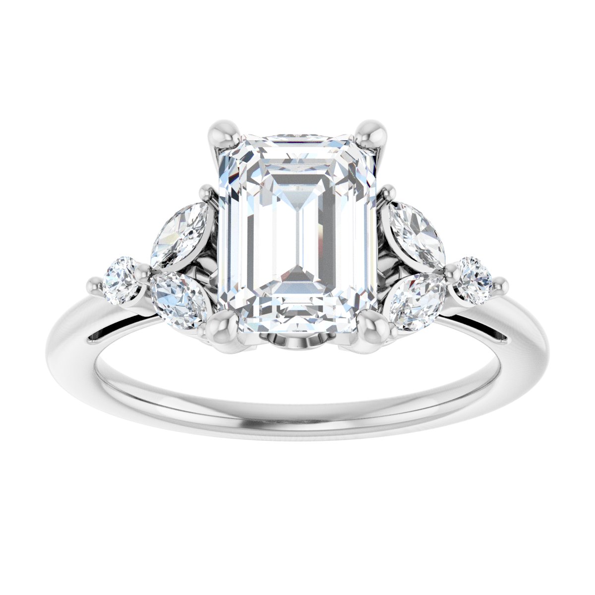 Accented Engagement Ring