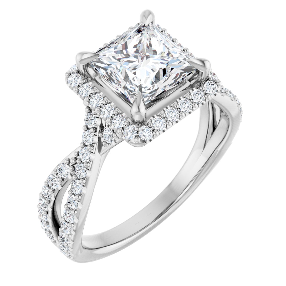 Halo-Style Engagement Ring