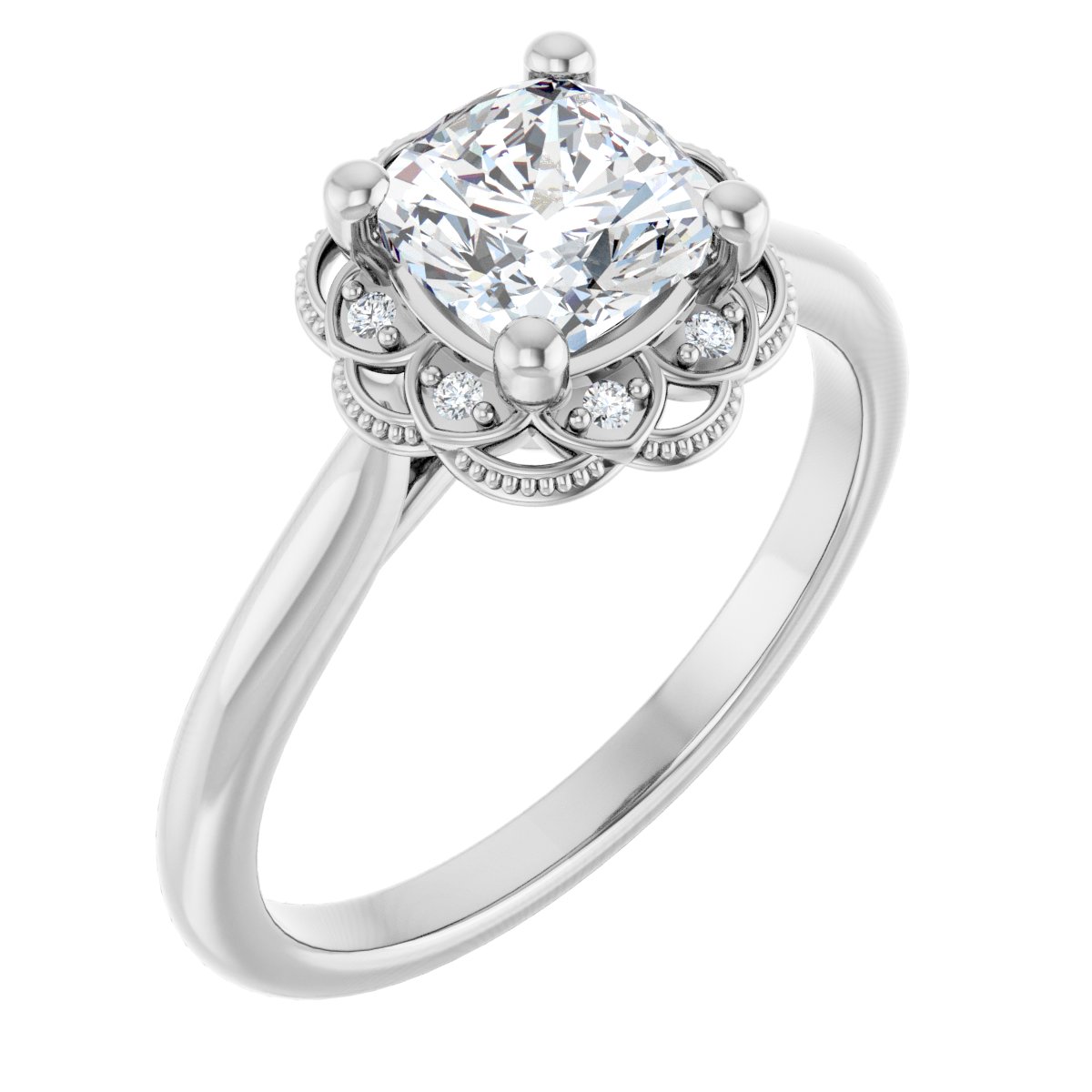 Halo-Style Engagement Ring