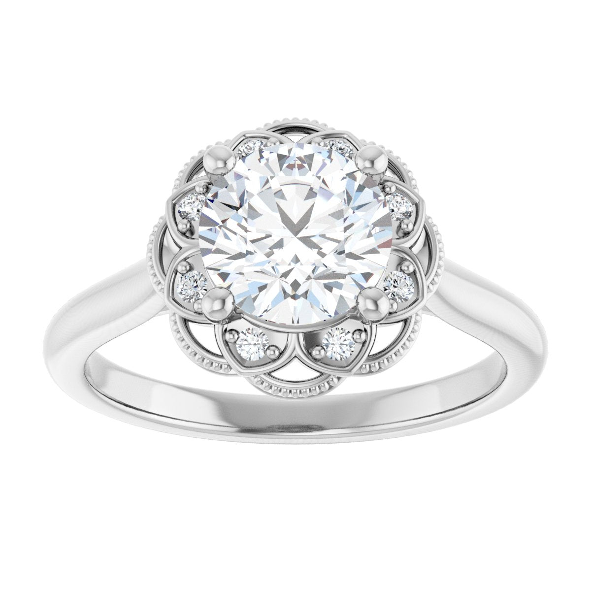 Halo-Style Engagement Ring