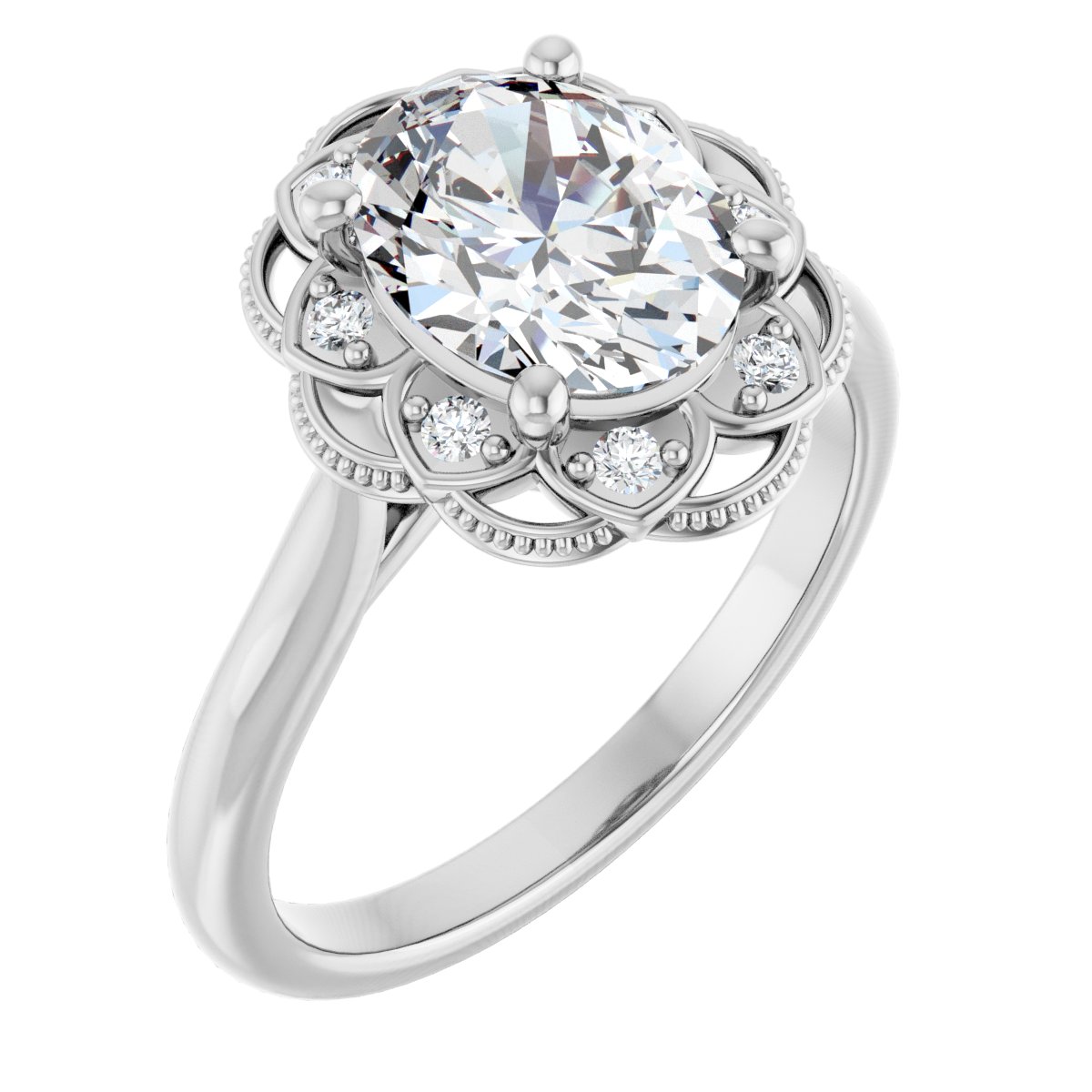 Halo-Style Engagement Ring