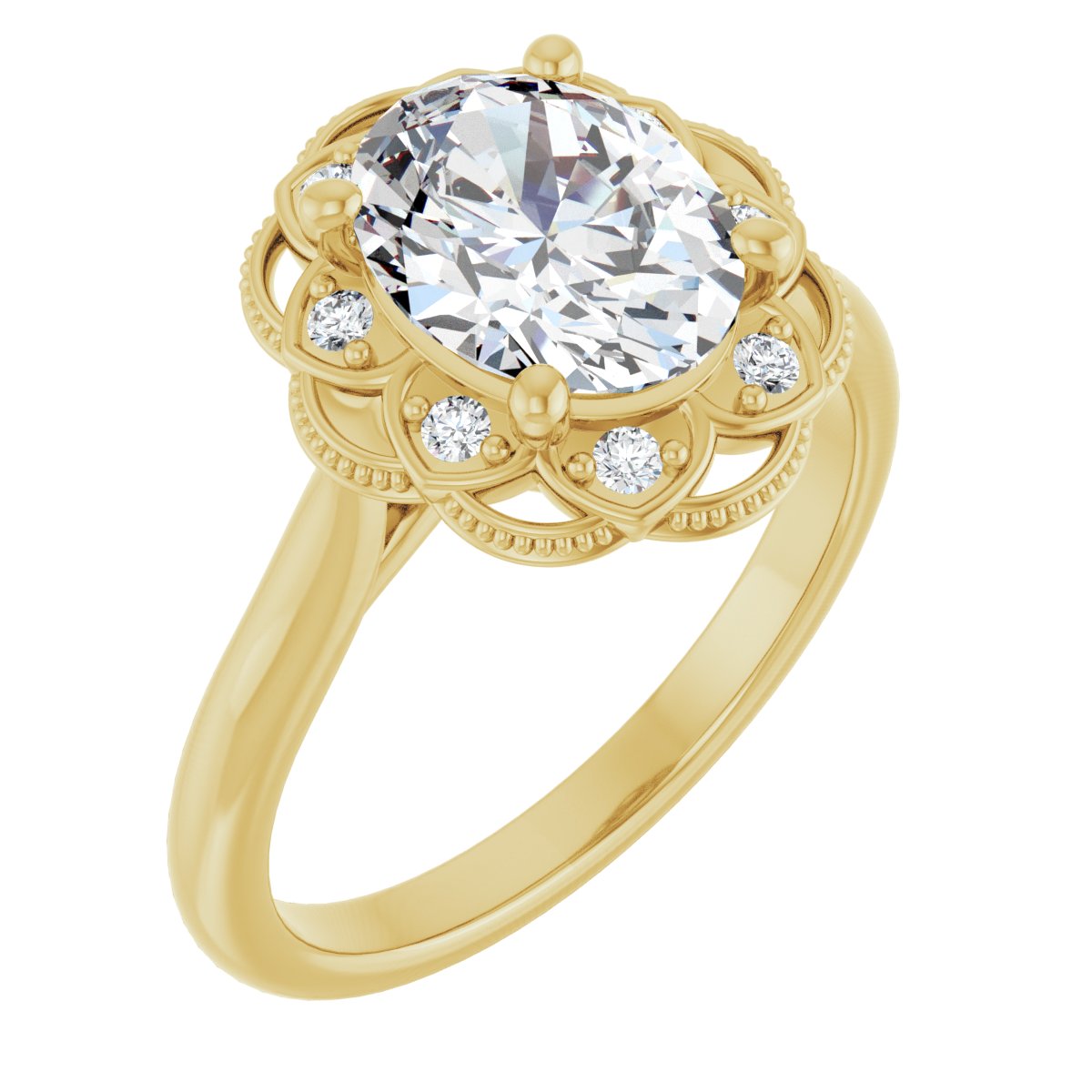 Halo-Style Engagement Ring