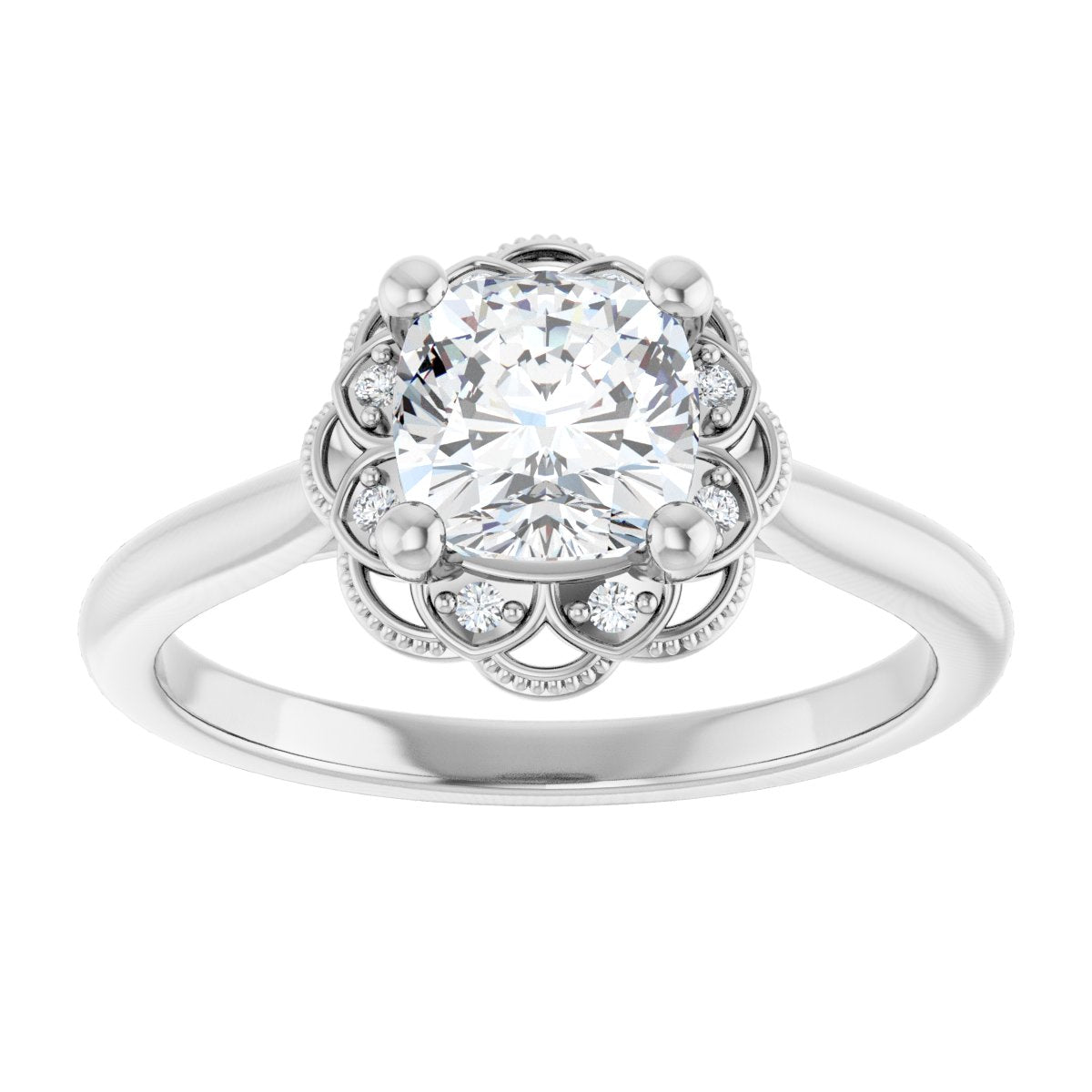 Halo-Style Engagement Ring