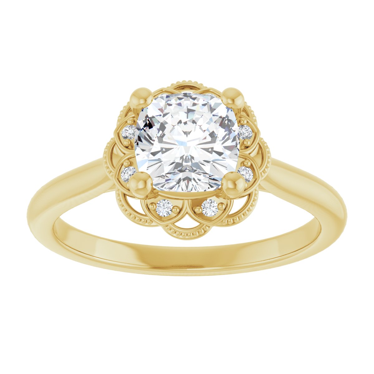 Halo-Style Engagement Ring