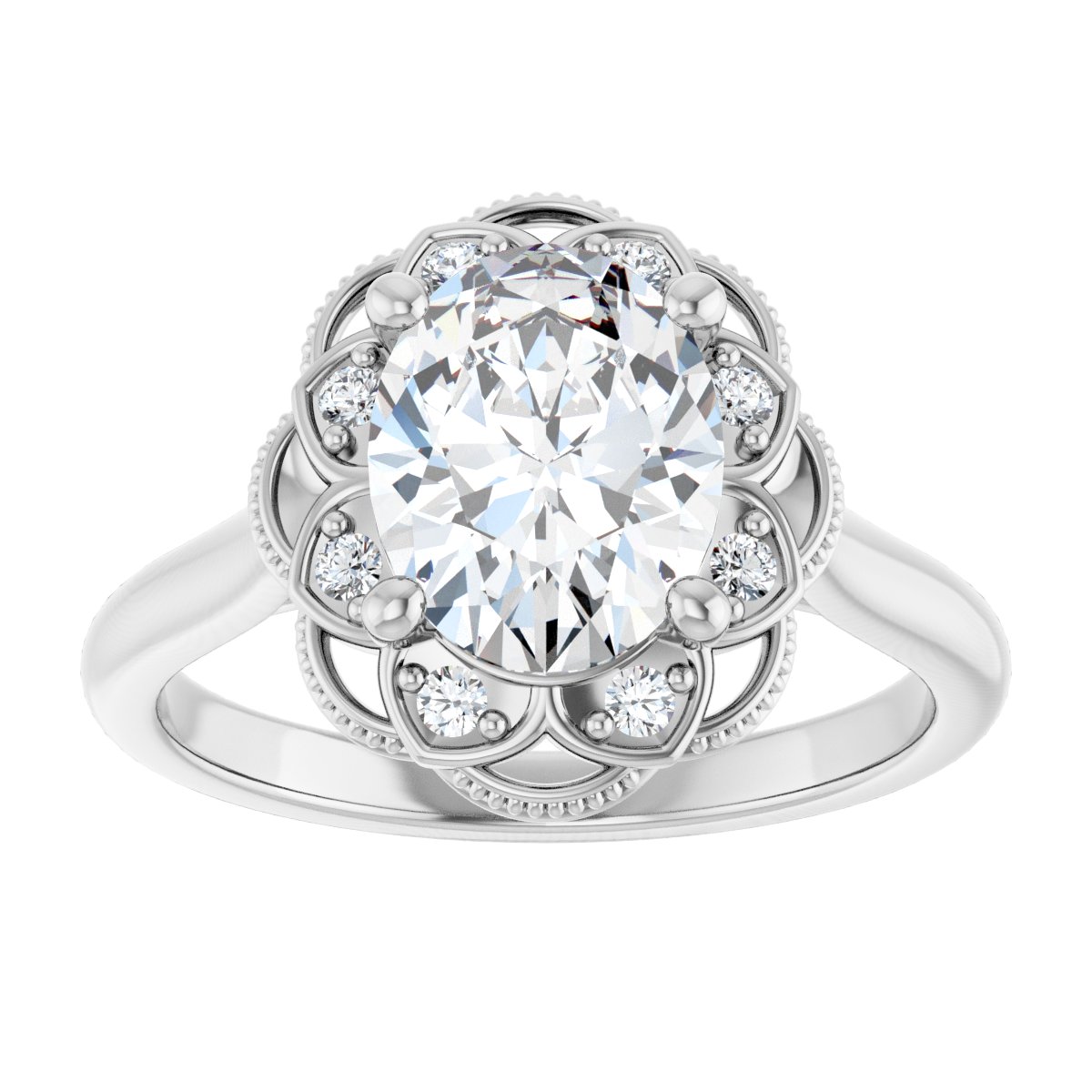 Halo-Style Engagement Ring