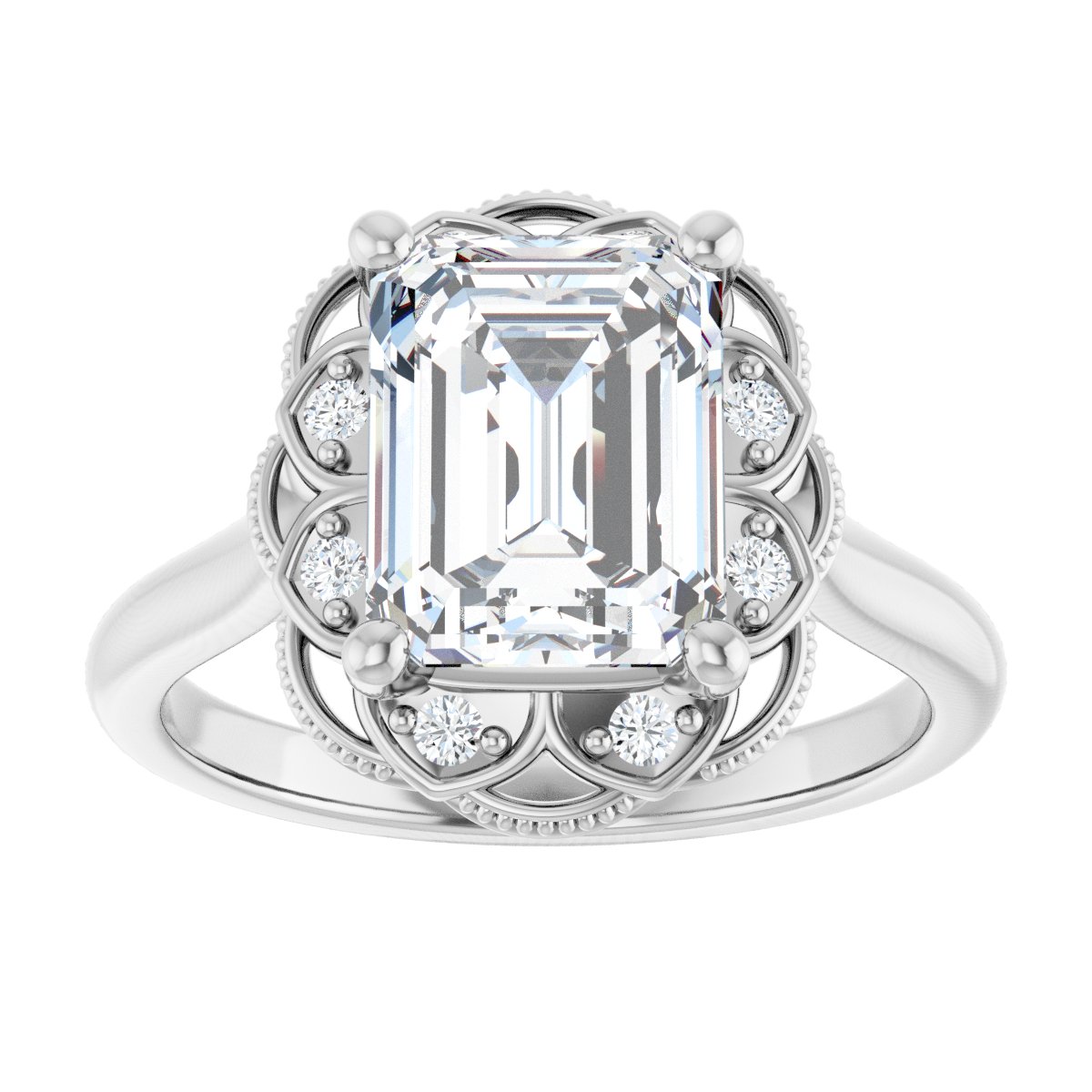 Halo-Style Engagement Ring