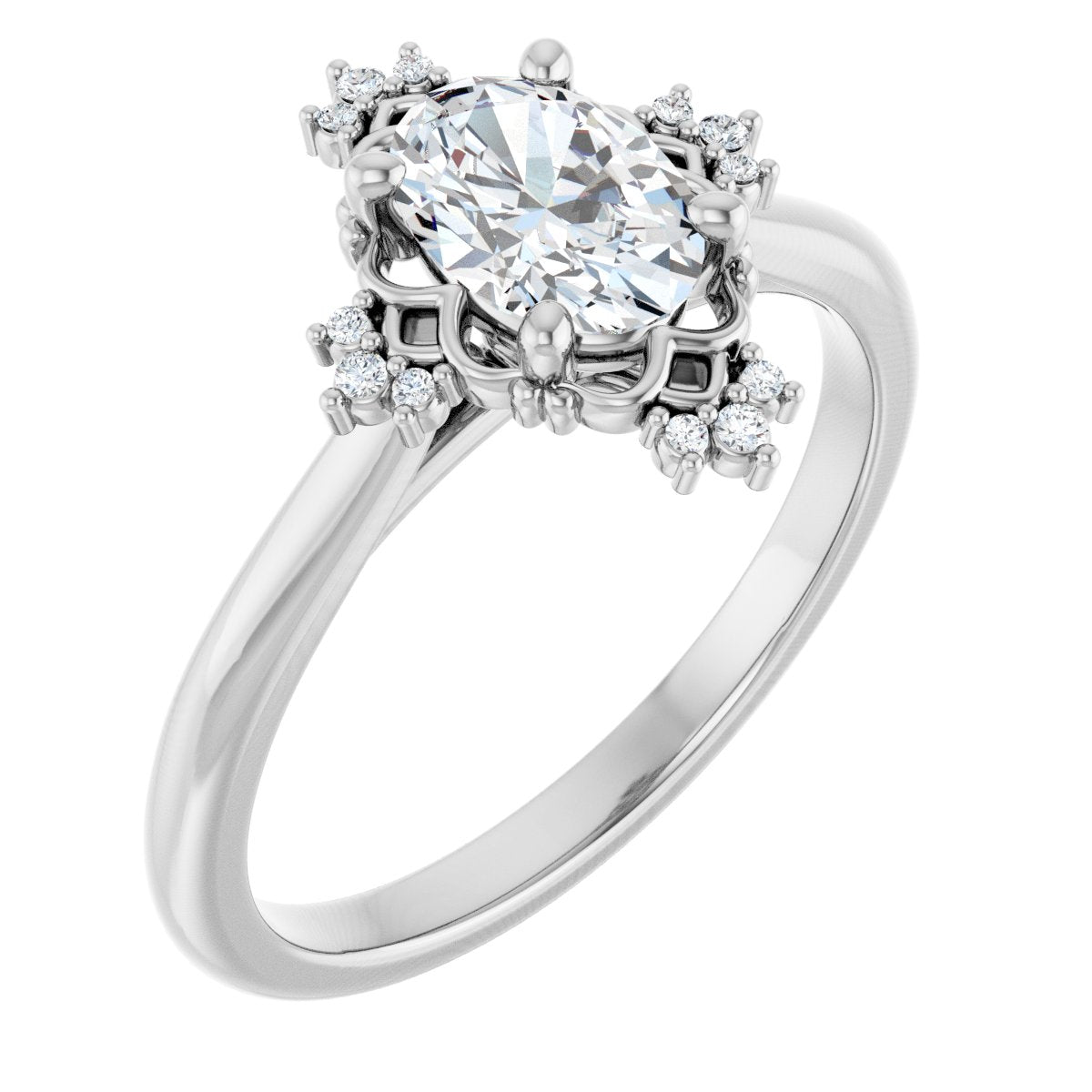 Accented Engagement Ring