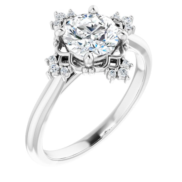 Accented Engagement Ring