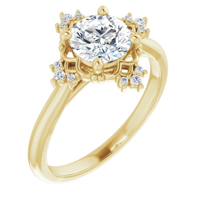 Accented Engagement Ring