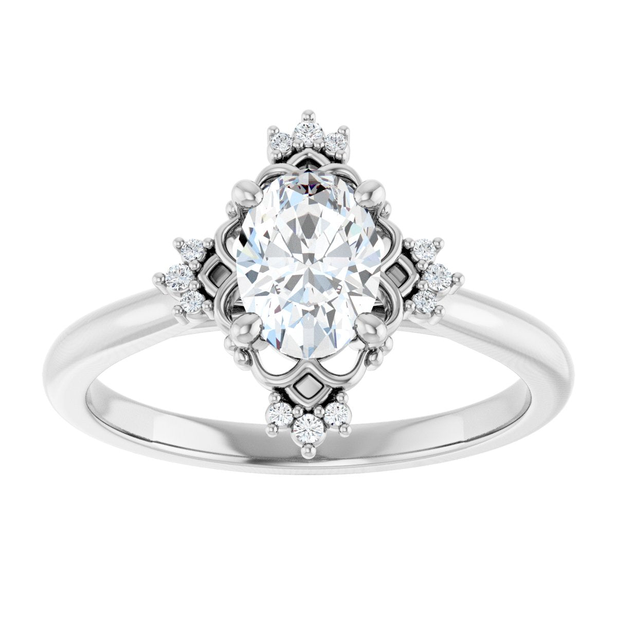Accented Engagement Ring