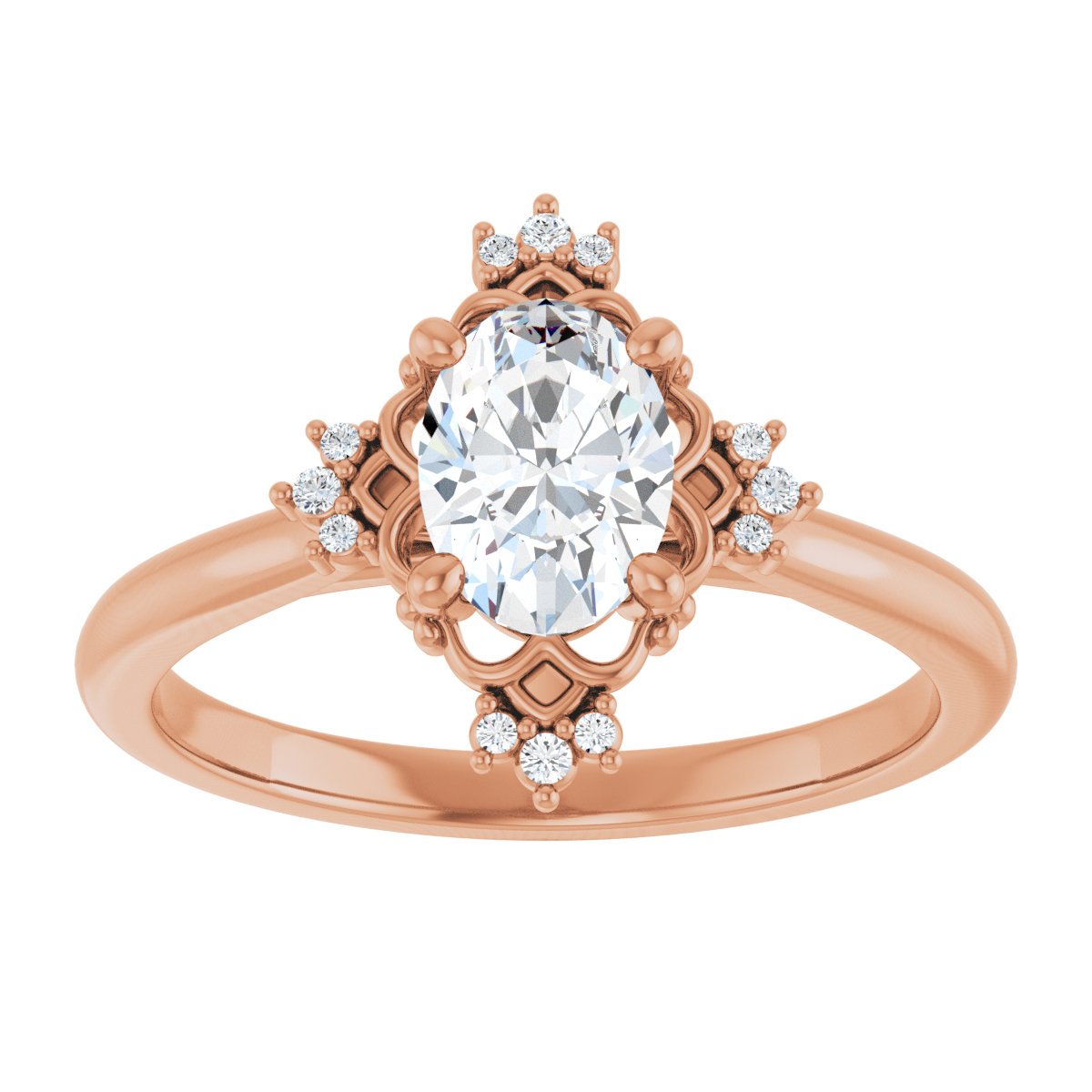 Accented Engagement Ring