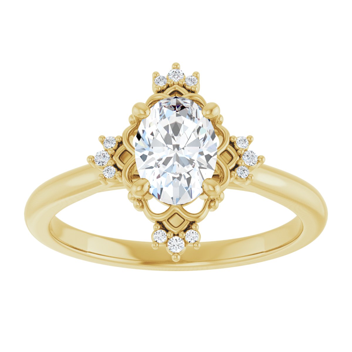 Accented Engagement Ring