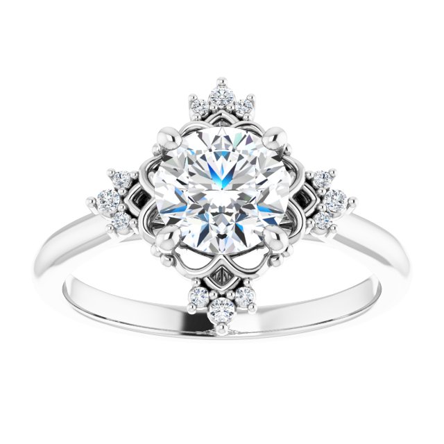 Accented Engagement Ring