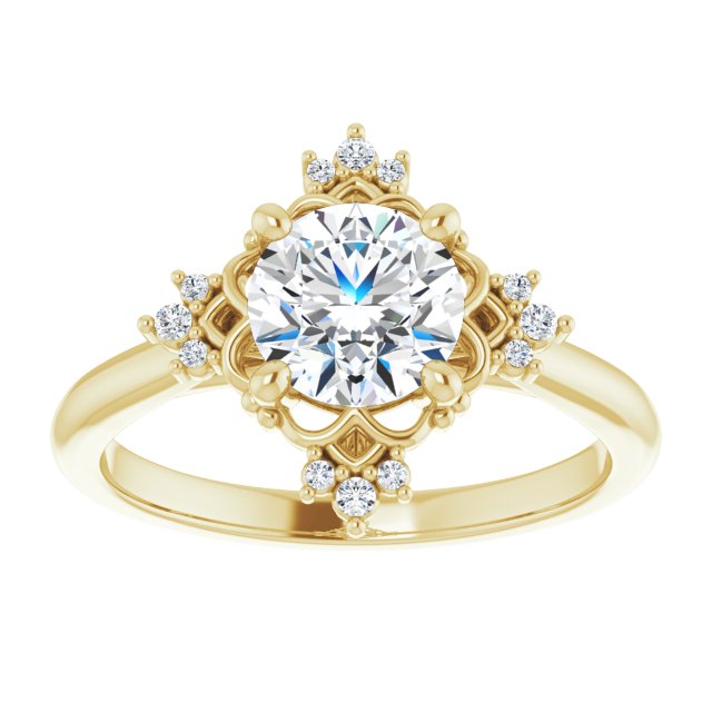 Accented Engagement Ring