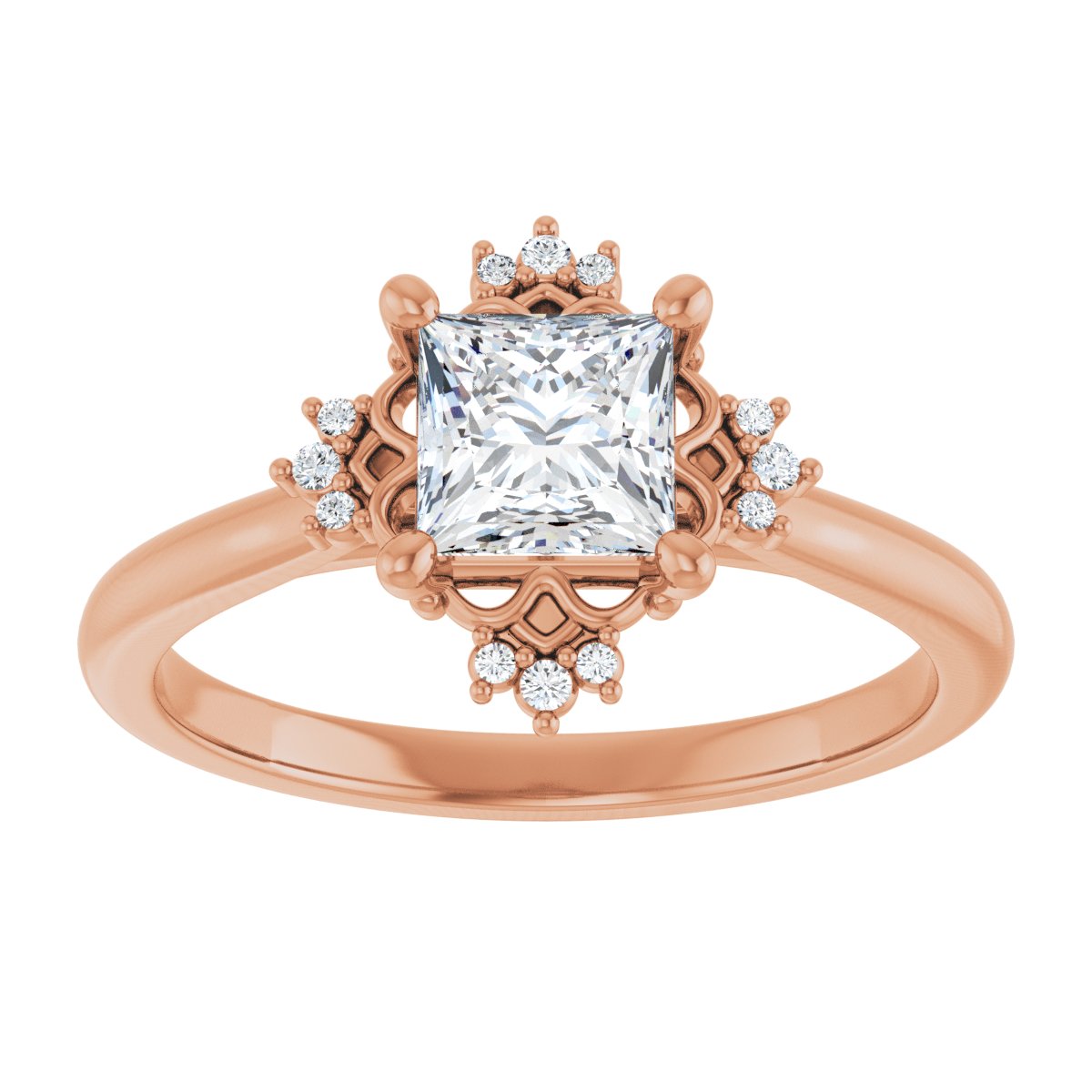 Accented Engagement Ring