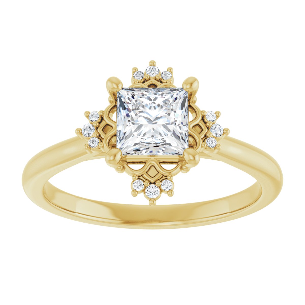 Accented Engagement Ring
